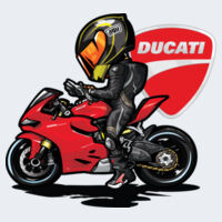 Long Sleeve T-Shirt - Ducati 1199 Superbike  Design
