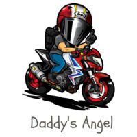 Daddy's Angel - Motor Bike Daddy's Girl Design